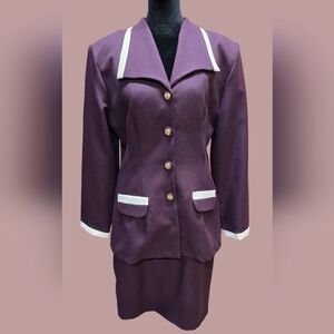 Beautiful MS Choice Dress Skirt and Jacket Size 12 Vintage